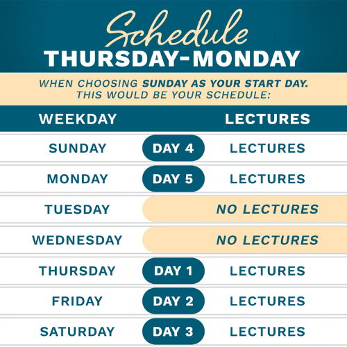 Thu-Mon Schedule